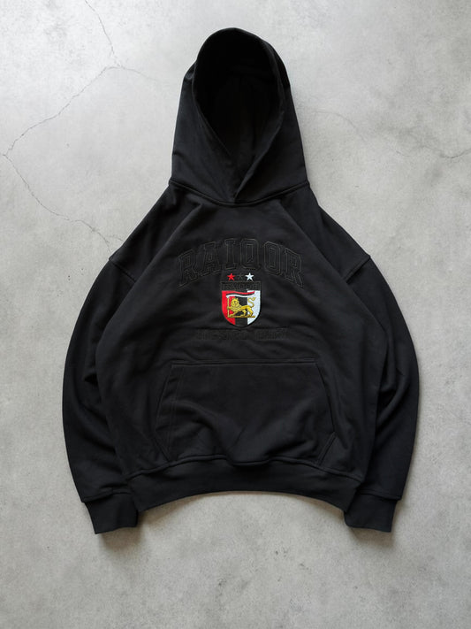 Raiqor university black hoodie
