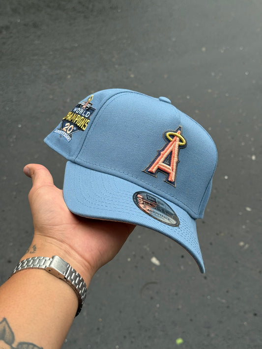 New Era Anaheim Angels World Champs 20th Anniversary Indigo Peach Edition 9Forty