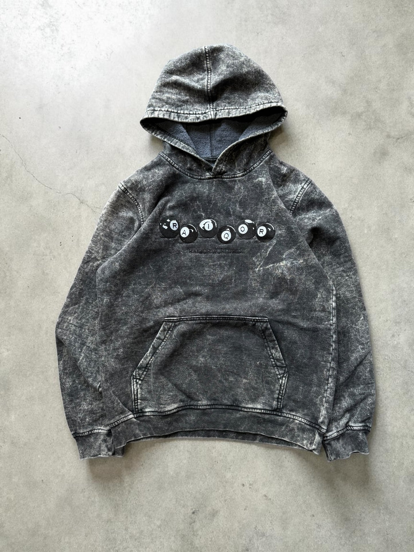 Acid wash balls hoodie